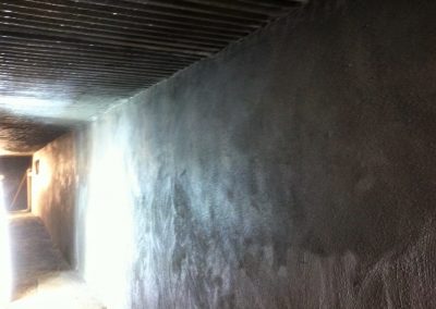 St Ives House – Completed Reinforced Wall With Shotcrete + Sponge Finish
